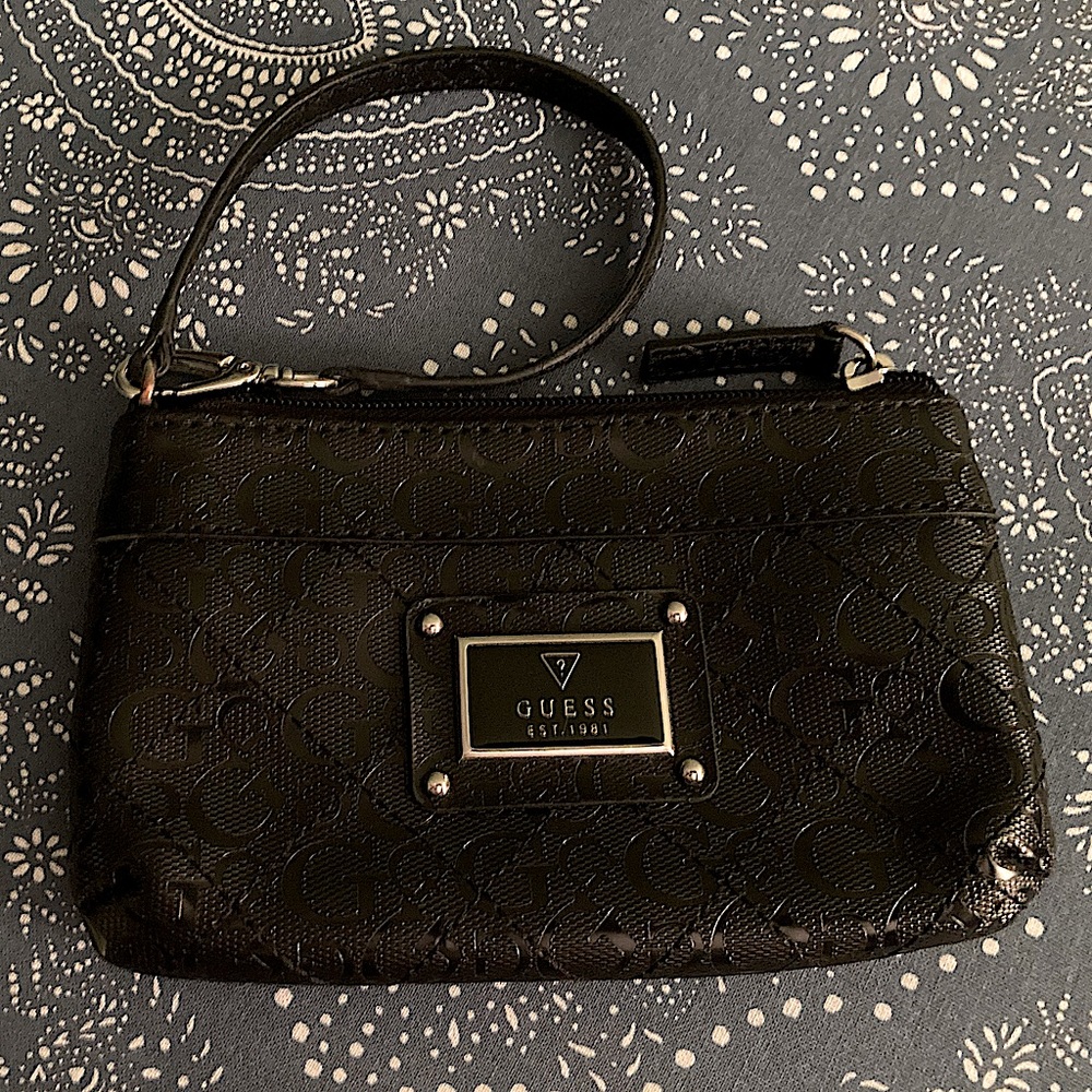 Guess Black Wristlet